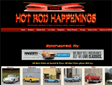Tablet Screenshot of hotrodhappenings.com
